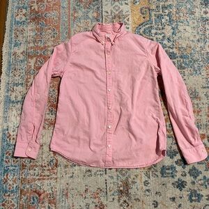 Gap light pink The Fitted Boyfriend cotton oxford button-down shirt